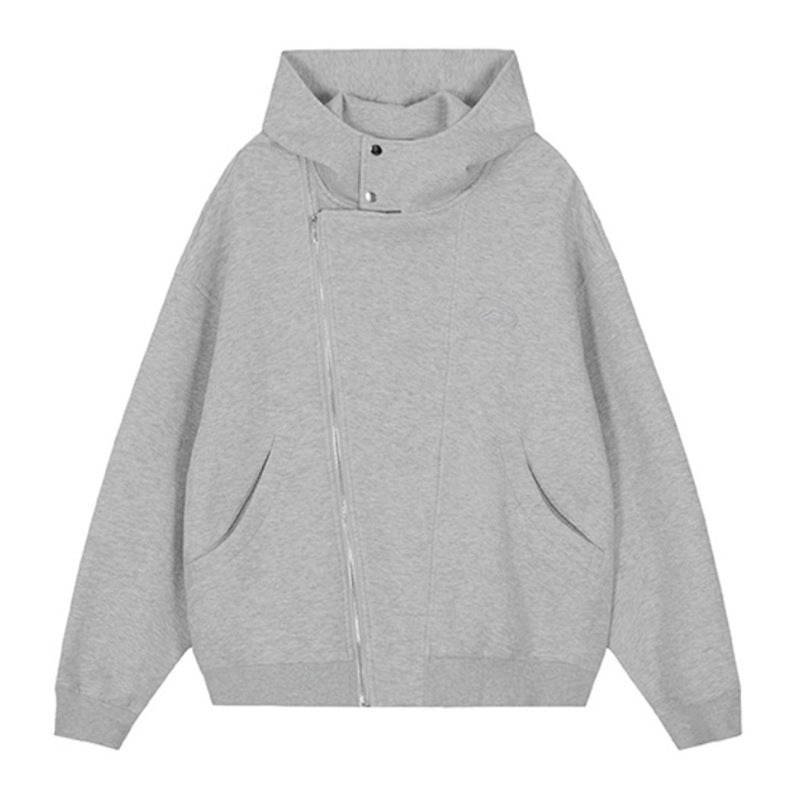 Damen Kapuzenpullover mit asymmetrischem Reißverschluss und komfortabler Passform R&B