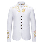 Herren modischer Blazer mit hochwertiger Stickerei R&B