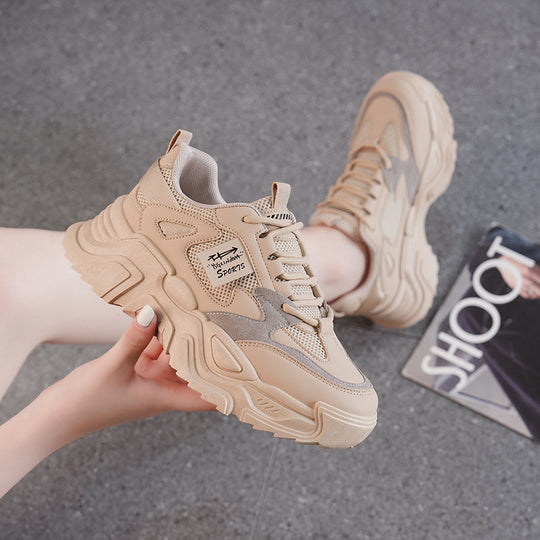 Damen Sportliche Chunky Sneakers mit dämpfendem Komfort und atmungsaktiver Obermaterialstruktur R&B