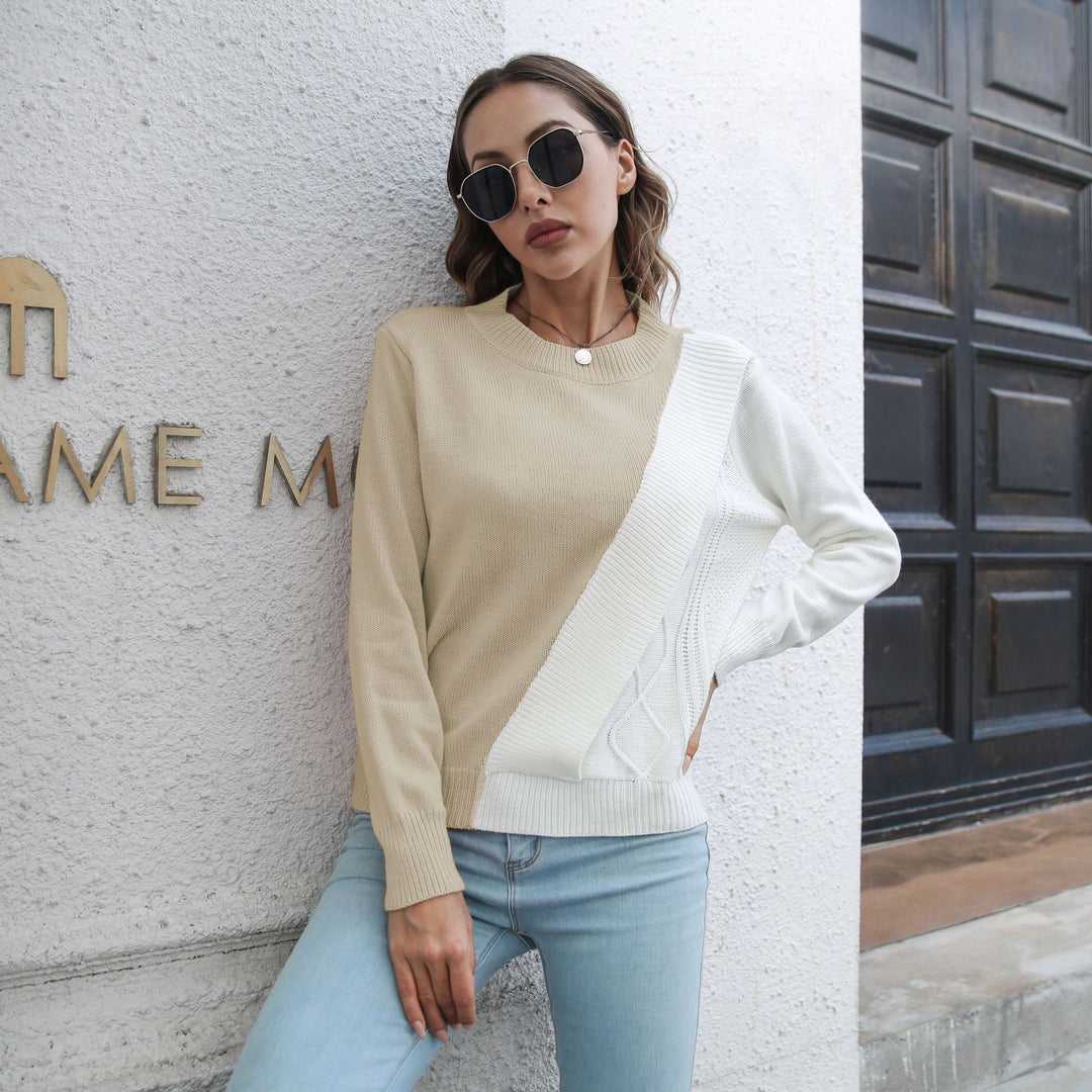 Damen modischer Pullover mit strukturiertem Design R&B