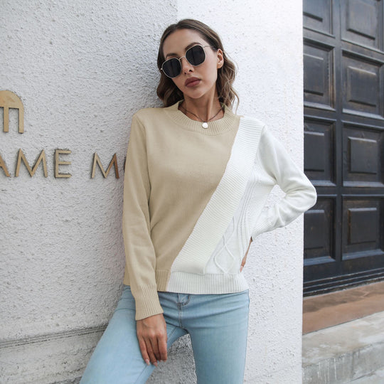 Damen modischer Pullover mit strukturiertem Design R&B