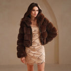 Damen gefütterte Kapuzenjacke R&B