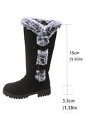 Damen Winterstiefel mit kuscheligem Kunstfellkragen und rutschfester Sohle R&B