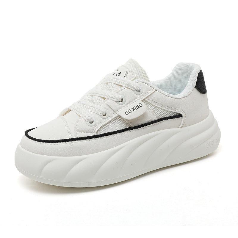 Damen trendige Chunky Sneakers mit hochgezogener Sohle und atmungsaktivem Obermaterial R&B