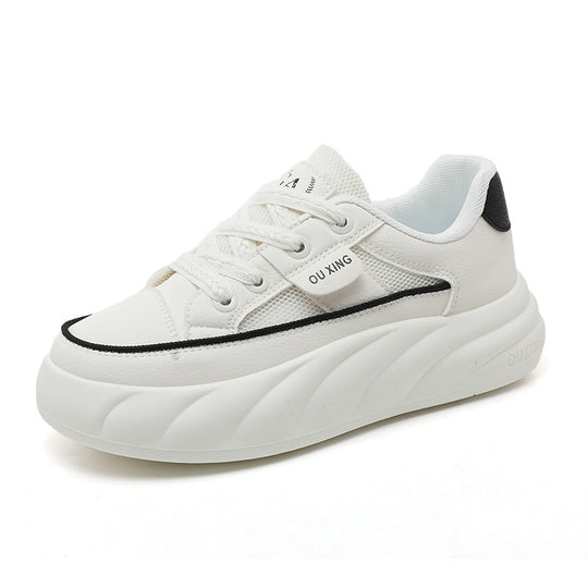 Damen trendige Chunky Sneakers mit hochgezogener Sohle und atmungsaktivem Obermaterial R&B