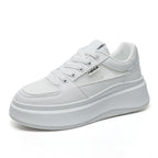 Damen Platform-Sneaker mit atmungsaktiver Mesh-Oberfläche und modischer Sohle R&B