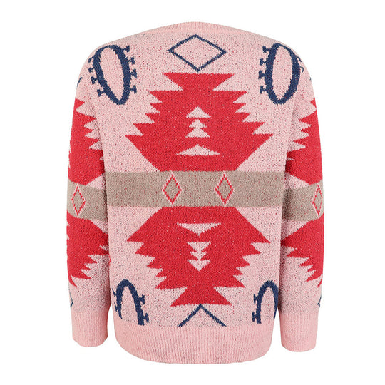 R&B | Geometrischer Strickpullover Mit Modernem Look