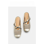 Damen elegante Ballerinas mit transparentem Netzdesign R&B