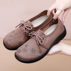 Damen modische Schnürschuhe mit floralem Muster R&B