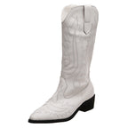 Damen Cowboy-Stiefel mit modischen Verzierungen und elegantem Absatz R&B