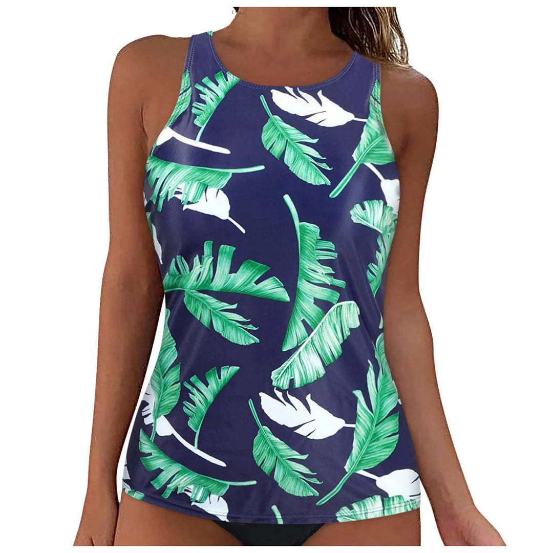 Damen Sportliches Tankini-Oberteil mit modischem Rückenausschnitt R&B