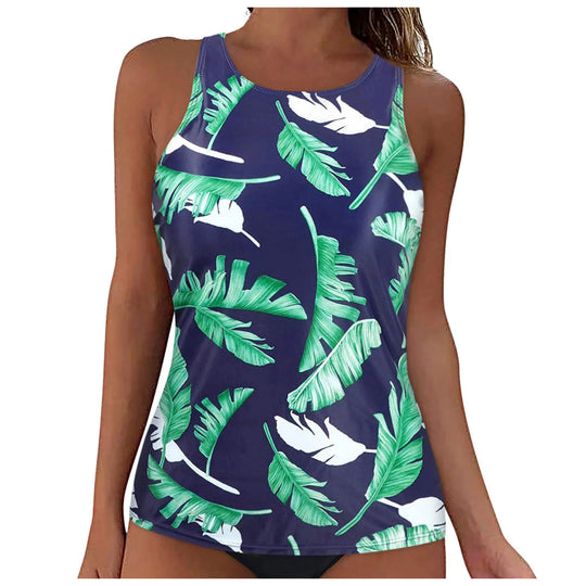 Damen Sportliches Tankini-Oberteil mit modischem Rückenausschnitt R&B