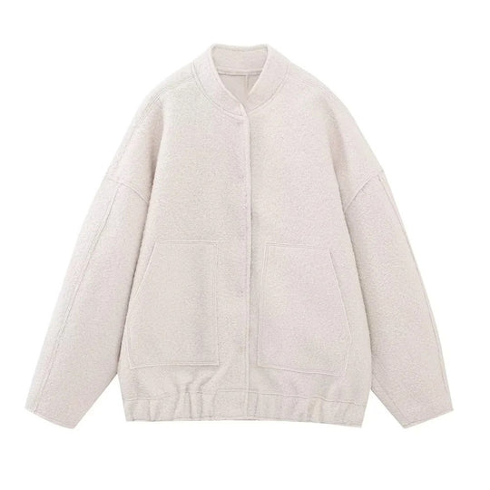 Damen Gemütliche und stylische Fleecejacke mit großen Seitentaschen R&B
