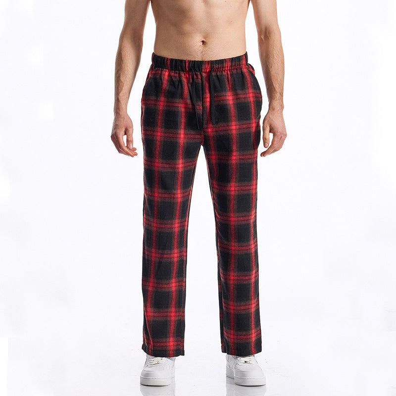 Herren bequeme Freizeithose mit Karomuster R&B