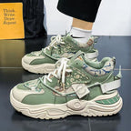 Damen Sportliche Chunky Sneakers mit robustem Design und rutschfester Sohle EB