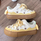 Damen Sneakers mit süßem Pfotenmotiv und atmungsaktivem Mesh-Obermaterial R&B