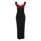Damen Elegantes Maxikleid mit dekadentem Bustier-Oberteil und verzierten Details R&B