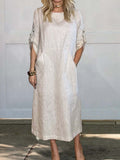 Damen Leichte Sommerkleid R&B