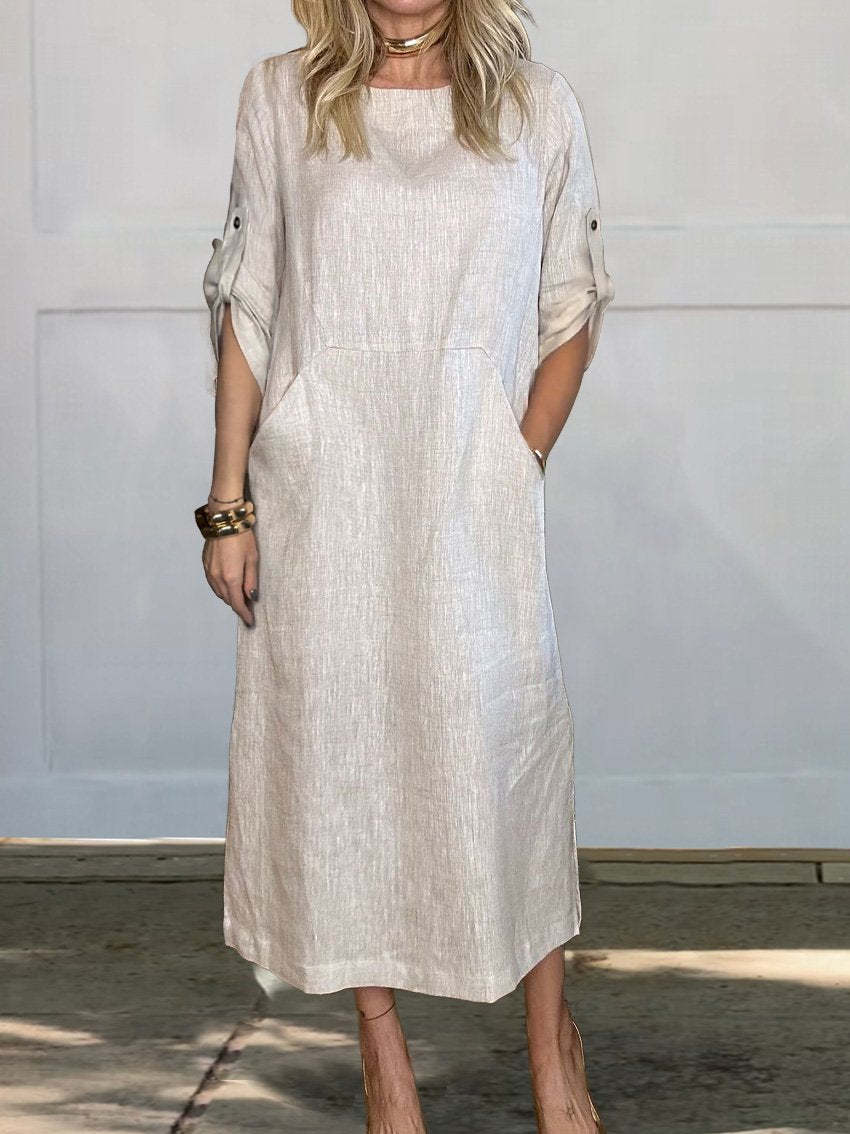 Damen Leichte Sommerkleid R&B