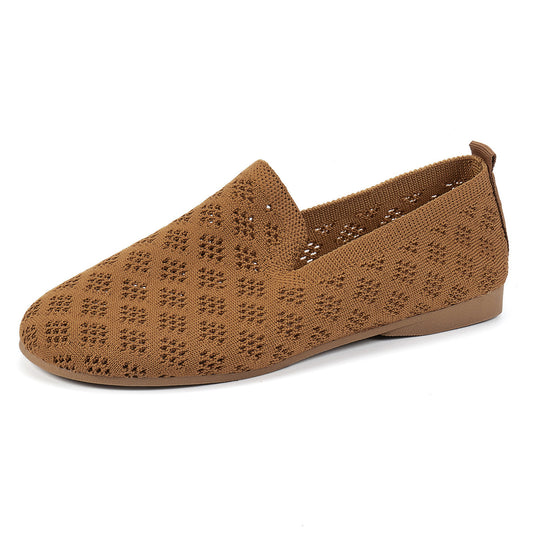 Damen Atmungsaktive Slip-On Ballerinas mit perforiertem Obermaterial R&B
