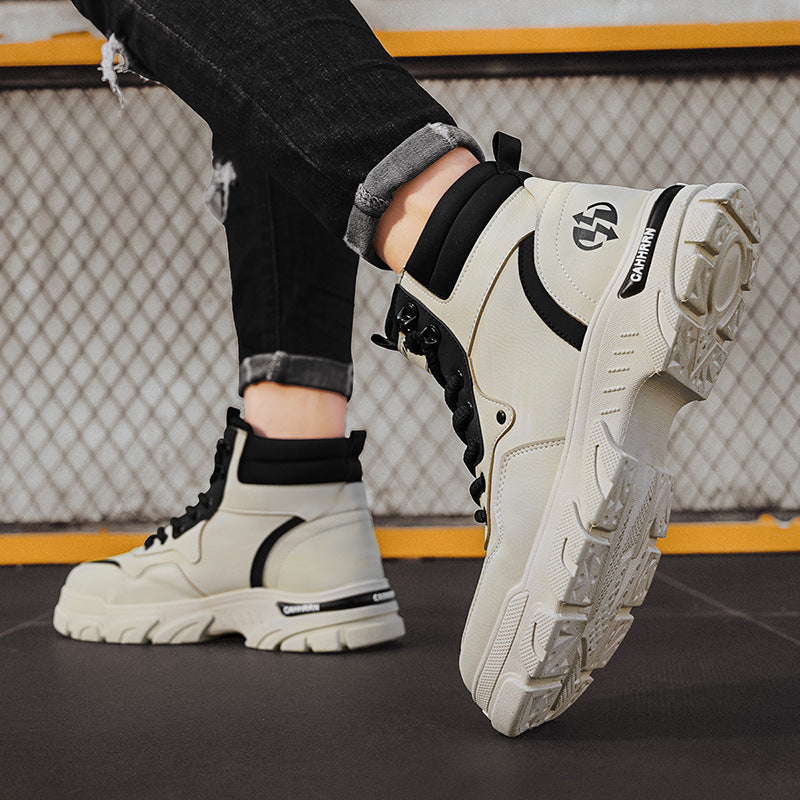 Damen Elegante und robuste High-Top Sneakers mit rutschfester Sohle und atmungsaktivem Obermaterial R&B