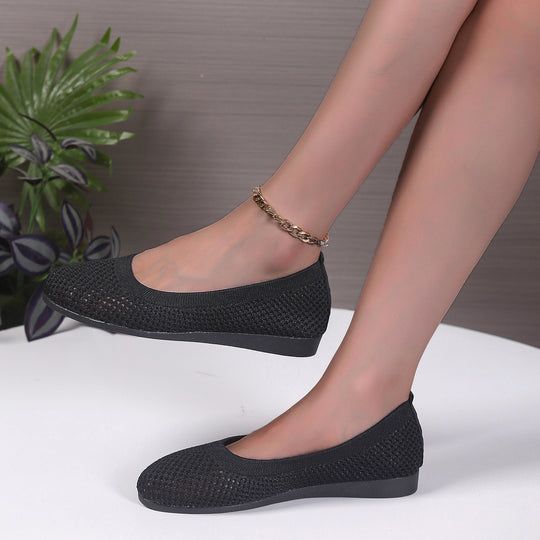 Damen Ballerinas aus atmungsaktivem Netzmaterial R&B