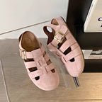 Damen Freizeitsandalen mit modischem Riemen und hochwertigem Wildleder R&B