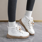 Damen hochgeschnittene Sneaker mit warmem Innenfutter und modischem Design R&B