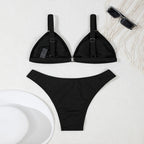 Damen Triangel-Bikini mit eleganter Ringakzent R&B