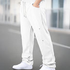 Herren Sportliche Jogginghose mit atmungsaktiven Mesh-Einsätzen und elastischem Bund R&B