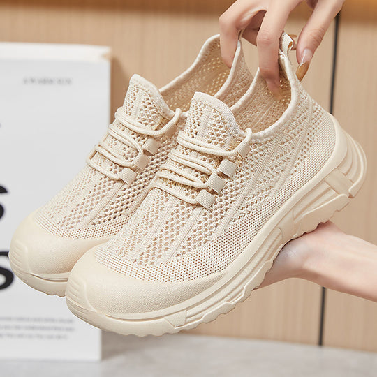 Damen Atmungsaktive Lauf-Sneaker mit flexiblem Schnellschnürsystem R&B