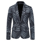 Damen modischer Blazer mit floralem Motiv
