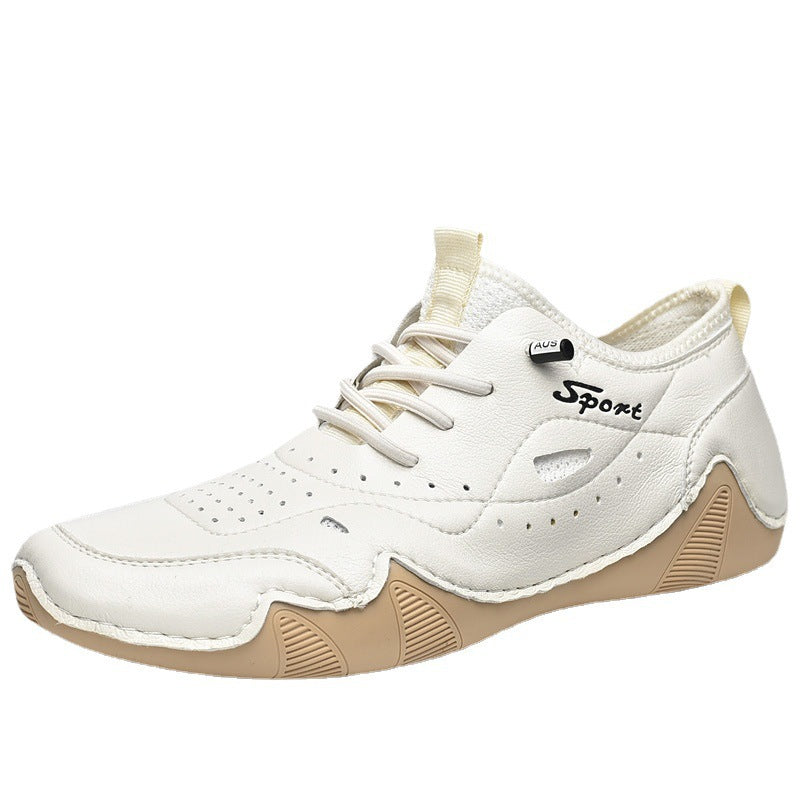 Herren Sportliche Freizeitschuhe aus atmungsaktivem Leder mit rutschfester Sohle R&B
