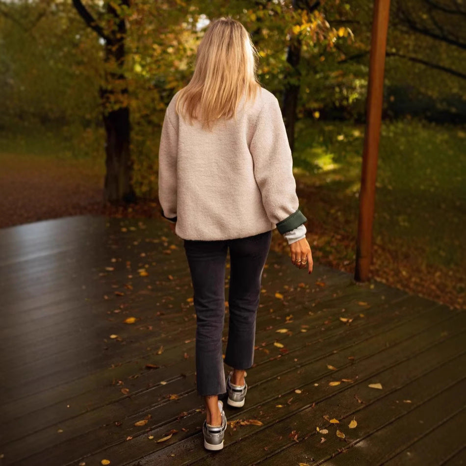 Damen Kuschelige und stylische Fleecejacke R&B