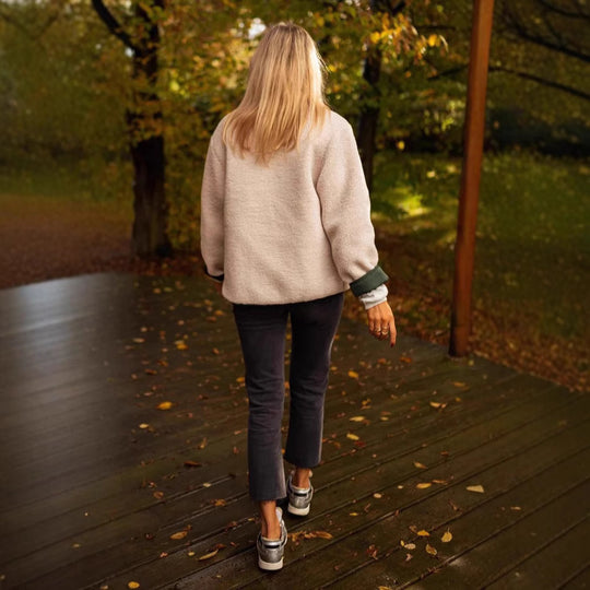 Damen Kuschelige und stylische Fleecejacke R&B