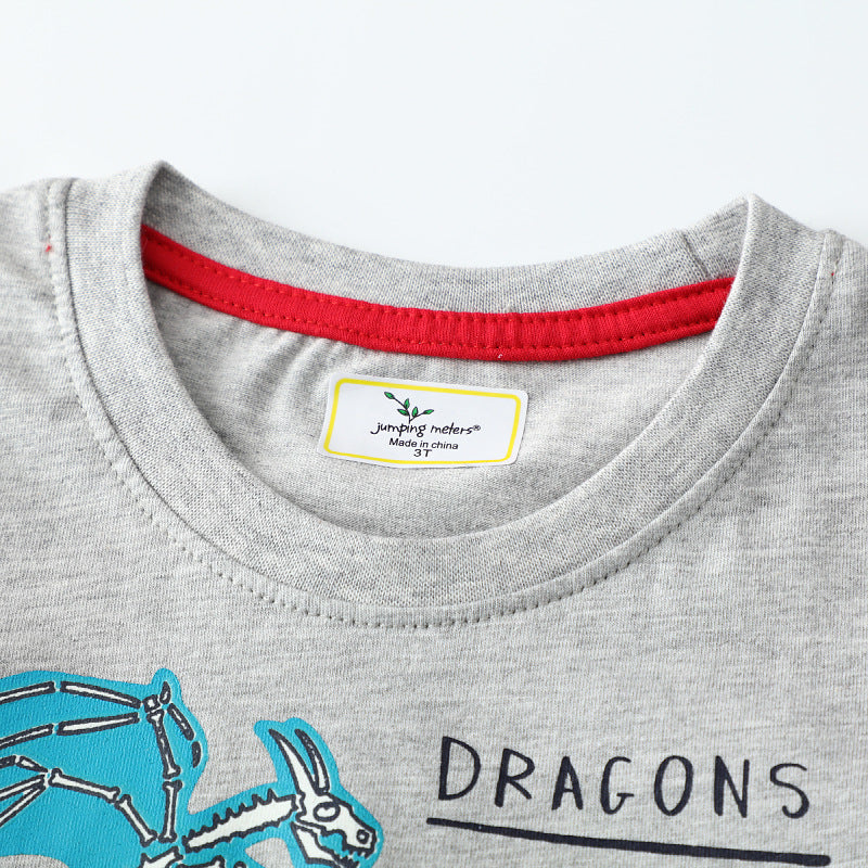 Jungen T-Shirt mit lR&Bhaftem Drachenmotiv R&B