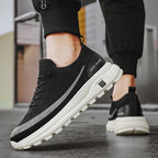 Damen Sportliche Sneaker mit atmungsaktiver Strickoberfläche und rutschfester Sohle R&B