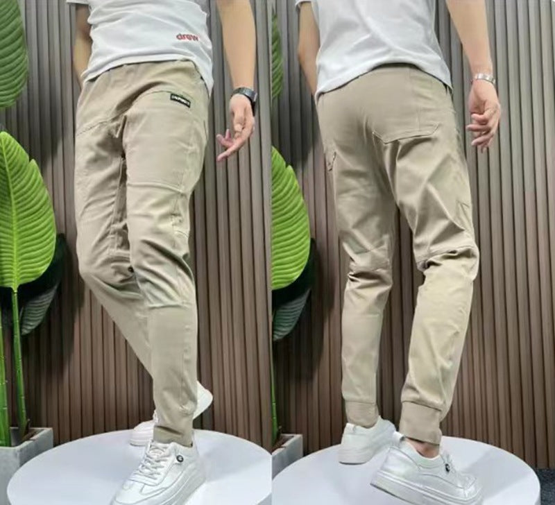 Herren nan sportive Cargojoggerhose mit elastischem Bund, Kordelzug und konischem Beinabschluss R&B