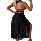 Damen Strandkleid mit angesagten Cut-Outs und eleganten Ringelementen R&B