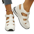 Damen Komfortable Wedge-Sandalen mit atmungsaktiven Riemen R&B