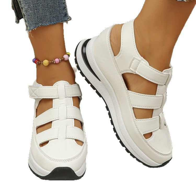 Damen Komfortable Wedge-Sandalen mit atmungsaktiven Riemen R&B