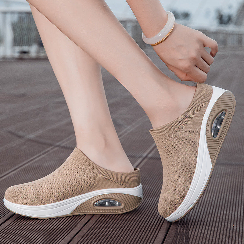Damen Komfortable und atmungsaktive Clogs mit elastischem Obermaterial