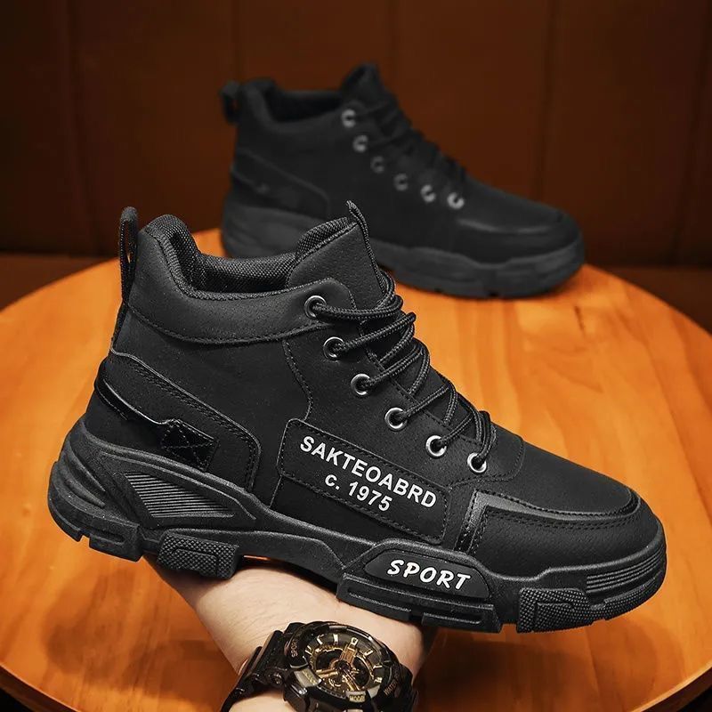 Herren Sportliche High-Top Sneakers mit robustem Profil R&B