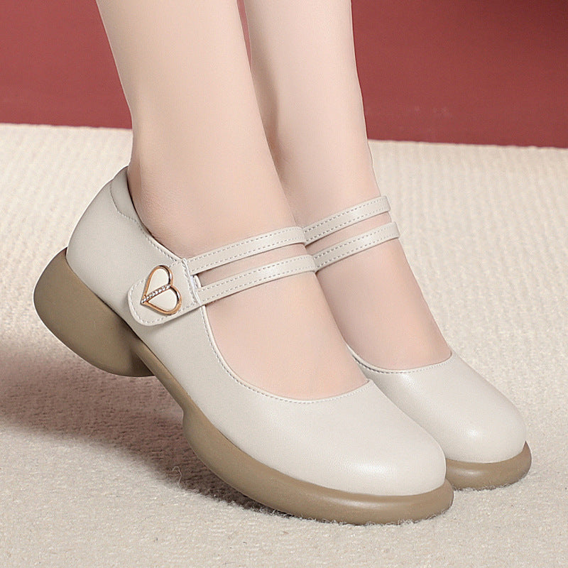 Damen Mary Jane Schuhe mit doppeltem Riemen und komfortabler Sohle R&B