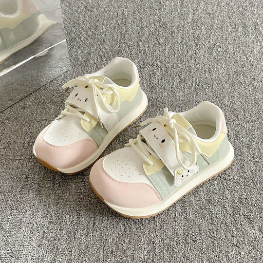 Damen Kindersneaker mit niedlichem Tierdesign und praktischem Klettverschluss R&B