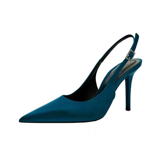 Damen Slingback-Pumps mit spitzem Zehenbereich und elegantem Fersenriemen R&B