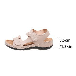 Damen Komfortable Sandalen mit verstellbaren Klettverschlüssen R&B