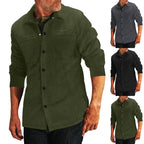 Herren leichte Baumwolljacke mit doppelten Brusttaschen R&B