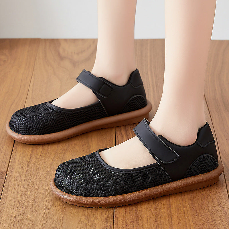 Damen Komfortable und atmungsaktive Klettverschluss-Schuhe R&B