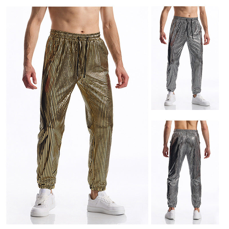 Herren atmungsaktive Jogginghose mit modernem Punktedesign R&B